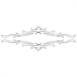 CMT Šablóna na ornamenty na zásuvky KLASIK 210x70mm