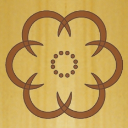 CMT Šablóna na ornamenty na ružicové vzory ROZETA 79 a 62mm