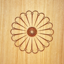 CMT Šablóna na ornamenty na ružicové vzory Malý španielsky vejár 200mm