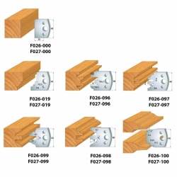 IGM Univerzálna frézovacia dvierková sada 7 kusová MAN - D120x40-50 d30 OCEĽ