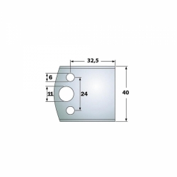 IGM Blanket nožov - LB32,5-40x16x4mm SP 2ks