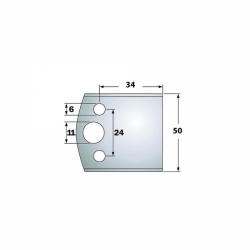 IGM Blanket nožov - LB34-50x18x4mm SP 2ks