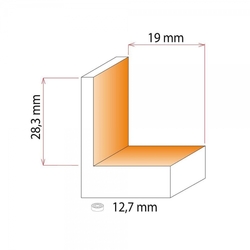 IGM F049 Veľká falcovacia fréza HM - H16 D50,8x28,3 L87 S=12,7