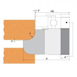 Nůž HM pro F612-150 - R12 35x30x2mm