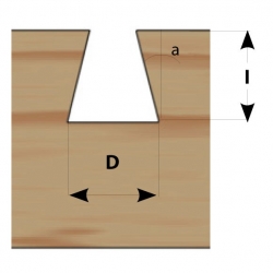 IGM Fachmann M118 Rybinová fréza - D12,7x12,7-14°x61 S=8 HW