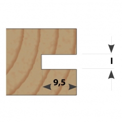 IGM Fachmann M122 Tanierová drážkovacia fréza - D31,8x3 L62,4 S=8 HM