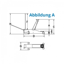 Pojazdný zdvihák hydraulický GRH 2/330 L 2 t