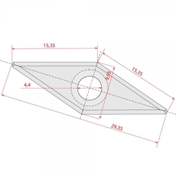 IGM RSS-CB Kosoštvorcová žiletka - 27x10x2,5 HW