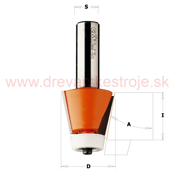 CMT C980 Uhlová fréza na CORIAN - D28,5 I25,4 A10° S=12